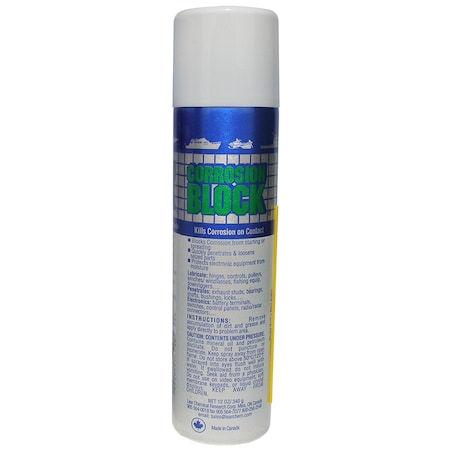 Corrosion Block 12oz Aerosol Can - Non-Hazmat, Non-Flammable -Non-Toxic 20012